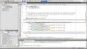 Leer jRadioButton usando NetBeans