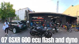 2007 GSXR 600 dyno tune and ECU flash
