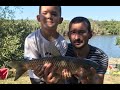 СЕМЕЙНЫЙ ОТДЫХ НА РЫБАЛКЕ. ВОДОПАДНЫЙ. СЫН БЫЛ В ШОКЕ ОТ РЫБАЛКИ.