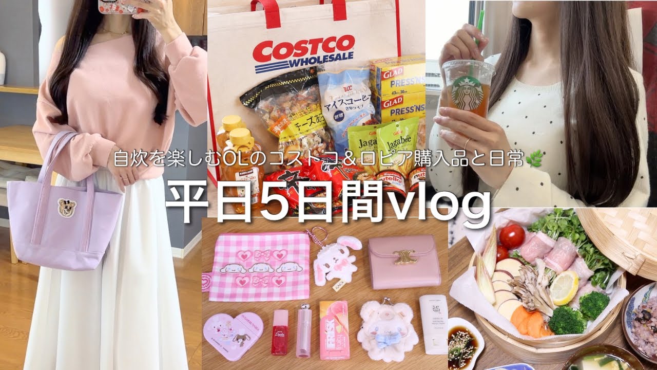 vlog┊都内OLの5days👩💼節約中のコストコ&ロピア購入品.カバンの中身紹介