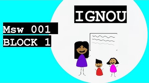 MSW 001 unit 1 #IGNOU