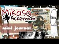 🌼 ASMR | Mikasa Ackerman of Attack on Titan mini journal 🌼