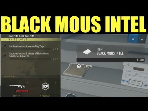 Loot and extract 2 pieces of Black Mous intel from Rohan Oil Call Of Duty DMZ