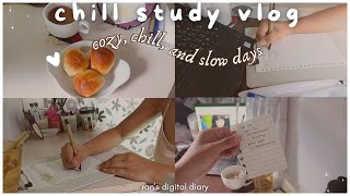chill study vlog 🧷 — lots of studying, cozy and slow days, how I stay motivated, comfort foods