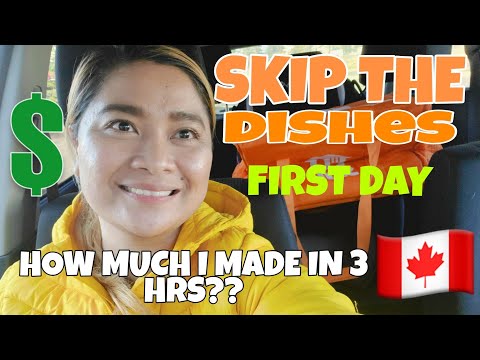 SKIP THE DISHES  DRIVER FIRST DAY 3 HRS SHIFT | HOW MUCH I MADE?