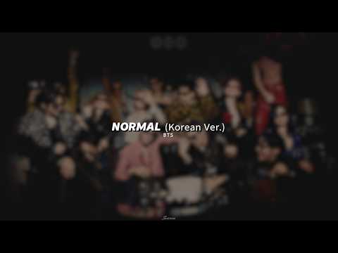 BTS - NORMAL (Korean Version) | Lyric Video