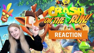 My reaction to the Crash Bandicoot: On The Run! Trailer | GAMEDAME REACTS screenshot 4