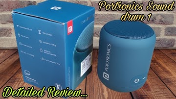 portronics sound drum 1 unboxing & review