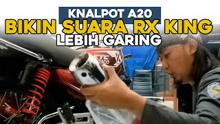 KNALPOT RX KING SUPER GARING || A20 BY ADE JIGO #knalpot #rxking #sparepart #2tak #2stroke