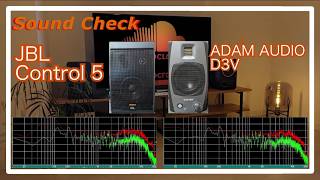 JBL Control5 vs ADAM AUDIO D3V [speaker Sound Comparison スピーカー音比較]