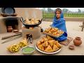 Miniature Doll Cooking Crispy Samosay | ASMR Pakistani Snacks