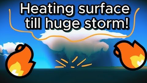 If I add tons of heat, can I make a huge thunderstorm? | 2d weather sandbox