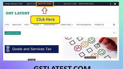 Search GST Number by Name / GSTIN (GST Number) / PAN Number