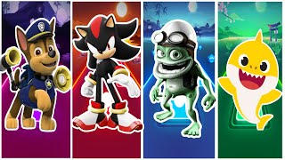 Paw Patrol 🆚 Sonic 🆚 Crazy Frog 🆚 Baby shark |  Who is best?🎯 in Tiles Hop EDM Rush🎶