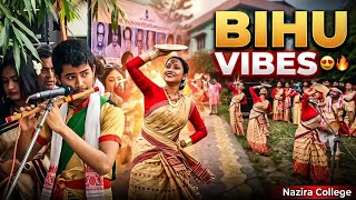 Nazira College Bihu Performance ❤️🔥 | Pure Assamese Culture 😍🎶 #bihu #rongali #bihudance  screenshot 1