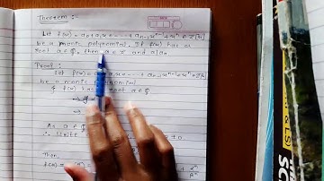 Monic polynomial in Z[x] has root 