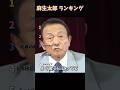 麻生太郎 ランキング #ランキング #面白い #政治 #麻生太郎