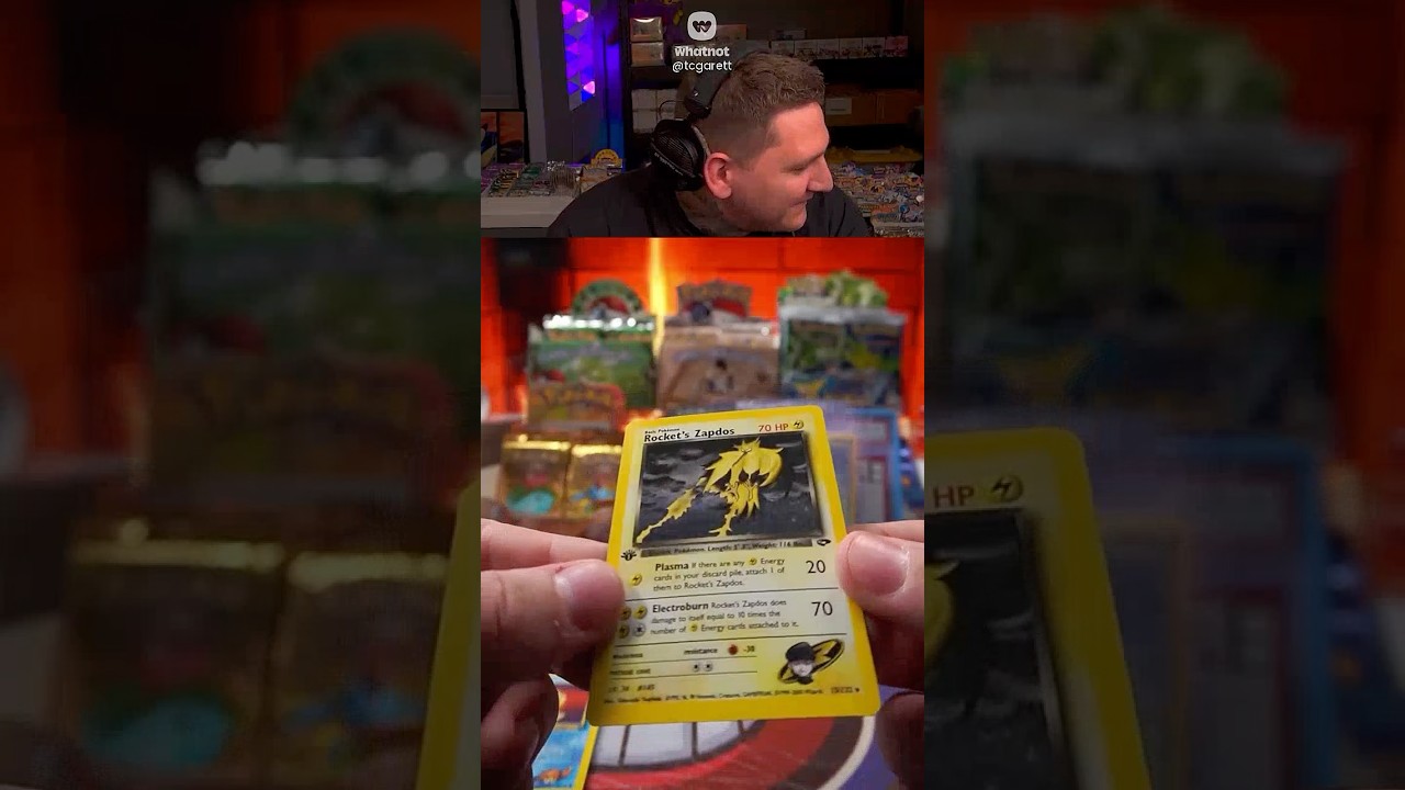 ROCKET’S ZAPDOS 1ST EDITION - VINTAGE POKEMON GYM CHALLENGE