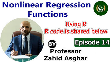 Nonlinear Regression Functions Using R With Code | Professor. Zahid Asghar | Pakistan Economic Forum