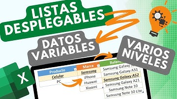💥 Crear LISTAS DESPLEGABLES DEPENDIENTES en Excel con DATOS que VARÍAN 😎