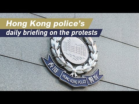 cgtn america Live: Hong Kong police's daily briefing on the protests 香港警方举行例行发布会