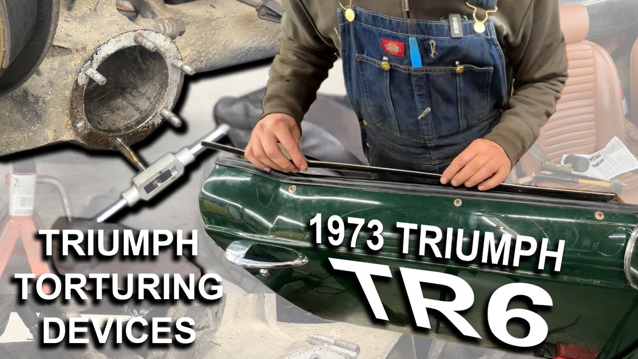 1973 Triumph TR6 - Part 2 - Door Trim and Trailing arm stripped threads