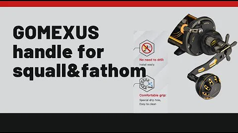 GOMEXUS Upgrade Handle For Penn Squall&Fathom | Installation Guide