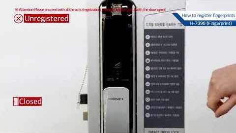 Hione Plus Smart Digital Door Lock :  How to register fingerprints for fingerprint type doorlock