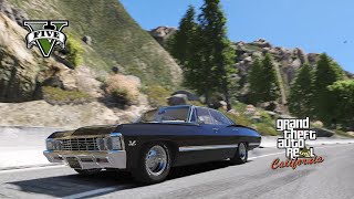 Classic 1967 Chevrolet Impala Cruise: Exploring GTA V Map in Style!