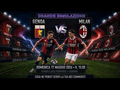 Video Genoa - Milan Dom 17/05/2026 H.15:00