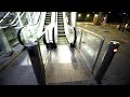 【逆走防止ブザー作動】岡山駅西口自由通路　エスカレーター(起動あり)　日立製