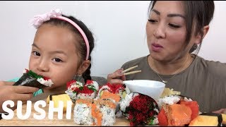 SUSHI | MUKBANG | N.E Let's Eat