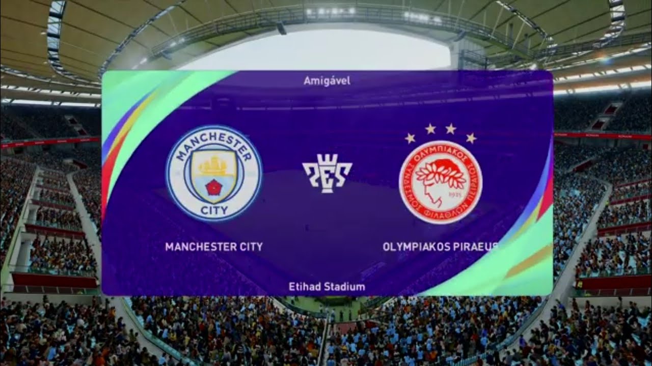 Manchester City Vs Olympiakos Piraeus Pes 21 Champions League Live Gameplay Youtube