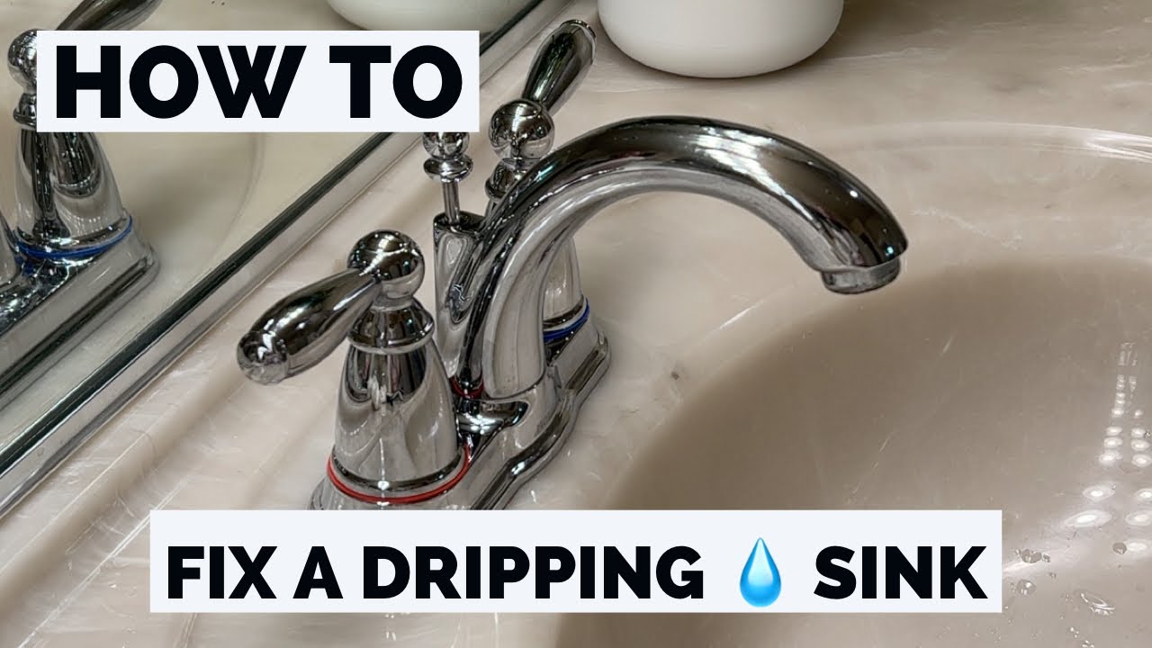 How to fix a Moen bathroom sink leaking or dripping. YouTube
