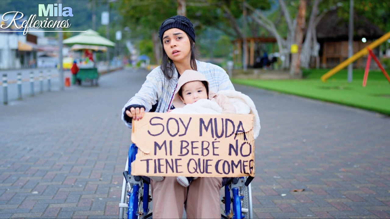 LE QUITARON A SU HIJO POR PEDIR DINERO EN LA CALLE Y FINGIR QUE NO PODIA HABLAR