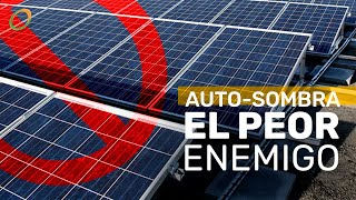 ¿Cómo afecta la proyección de sombras en los paneles solares?