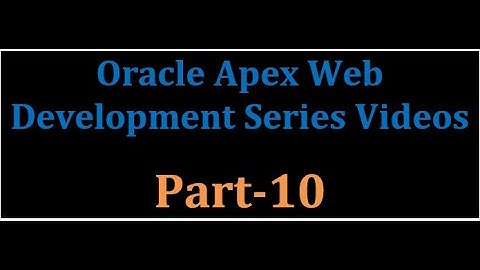 oracle apex tutorial - 10 (Creating a Landing page and add search Button)