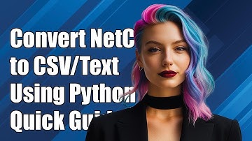 How to Convert NetCDF Files to CSV or Text Format Using Python