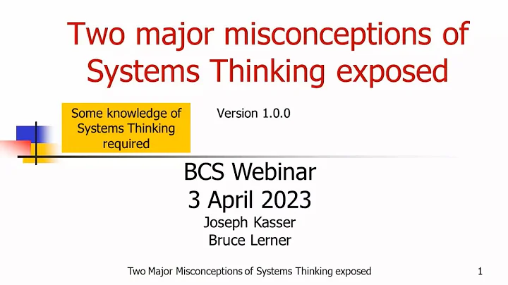 Two major misconceptions of systems thinking exposed