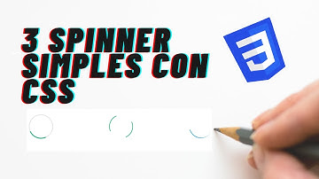 Spinner 🌀 fácil con css