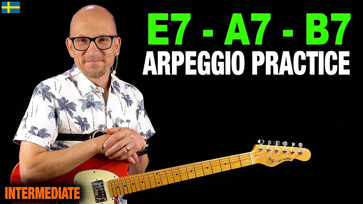 How to practice arpeggios for blues - in one posit...