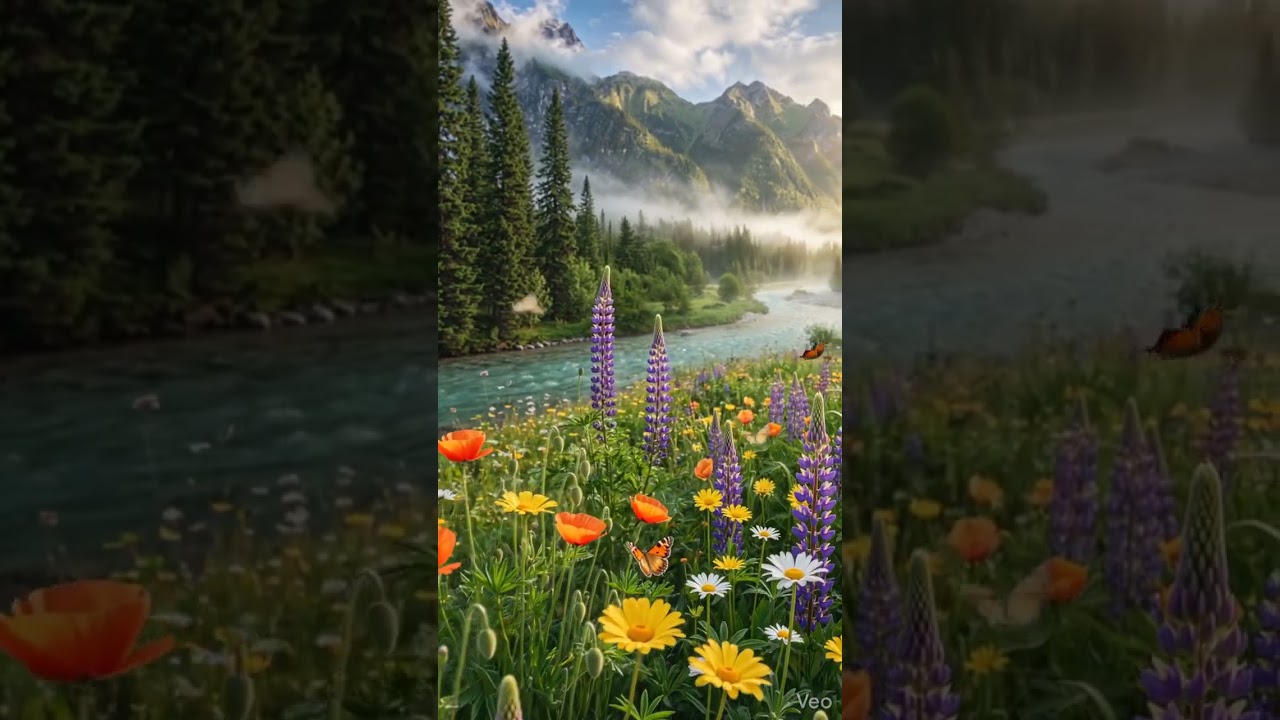 This Hidden Mountain Valley Looks Like a Dream | Relaxing Nature Scenery 4K