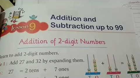 Grade-1/Math/Ch-9; Addition and Subtraction up to 99 (part-1)