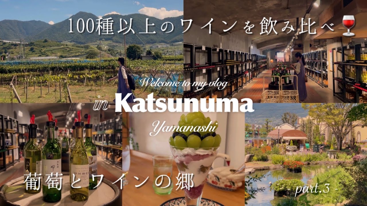 【 山梨 】勝沼の人気スポットを巡る🍇 ┊葡萄┊ワイン┊車なし！勝沼1泊2日-Part.3-