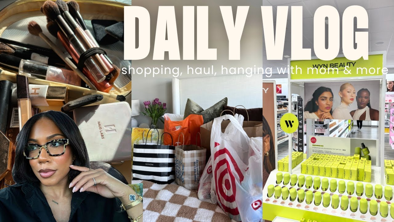 vlog | shopping, haul, time with my mom & more | Faceovermatter