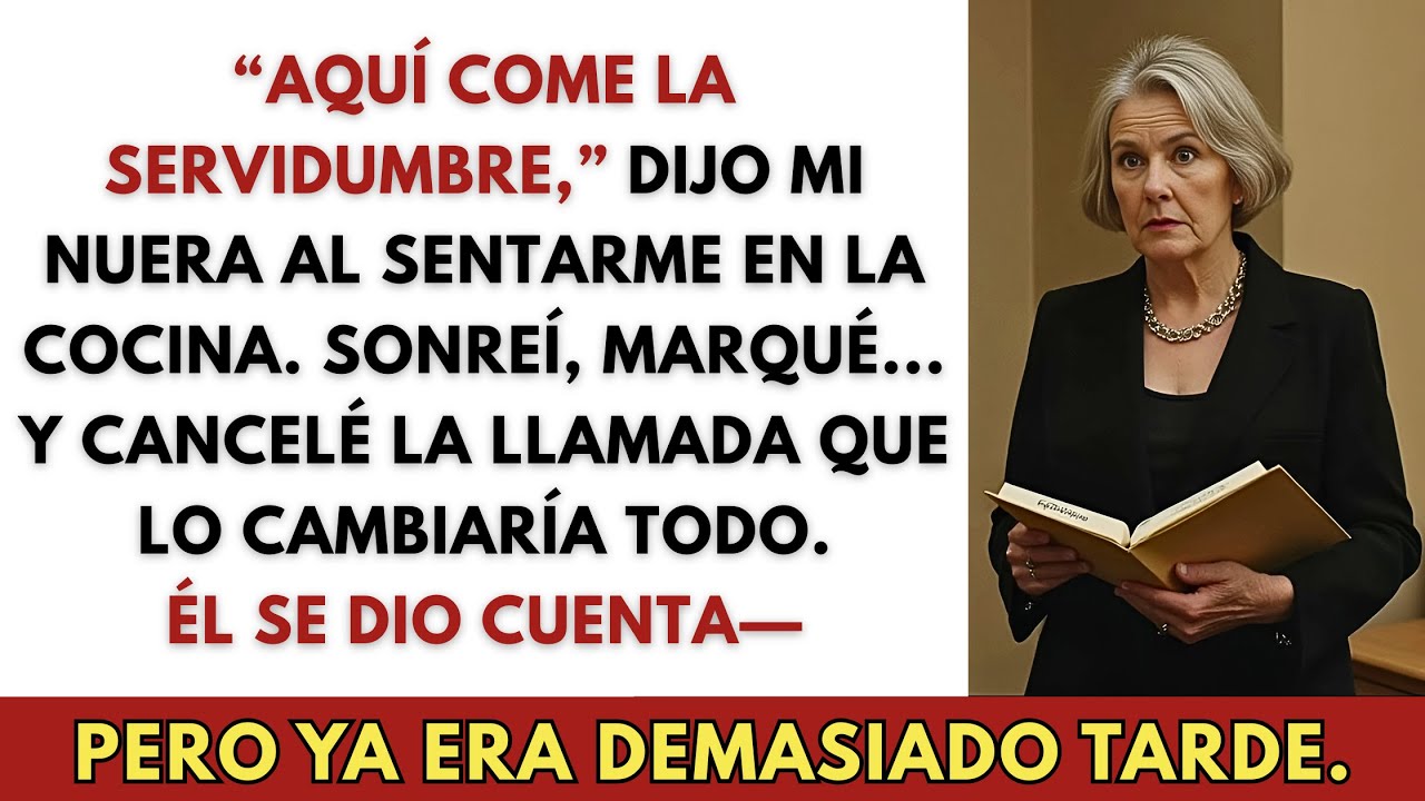 Mi Nuera Me Sentó En La Cocina En La Boda De Mi Hijo — Así Que Marqué… Y Cancelé La Llamada.