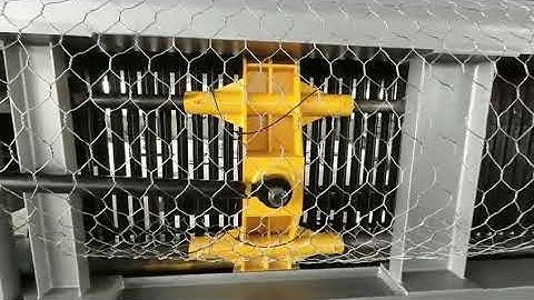 CNC straight and reverse twisted hexagonal wire netting machine for Gabion wire mesh