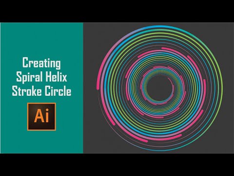 Create Abstract Spiral Circle In Illustrator | Geometric Shape Design | Illustrator Tutorial
