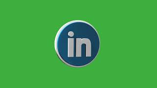 Free Green Screen LinkedIn icon no copyright Chroma key - Free Green Screen Effects