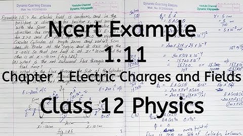 Ncert Example 1.11, Chapter 1, Electric Charges and Fields, Class 12 Physics
